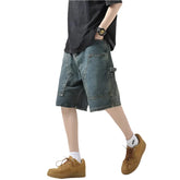 Y2K Oversized Denim Cargo Jorts